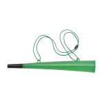 Plastic toeter met bijpassend koord, ideaal voor evenementen kleur groen eerste weergave