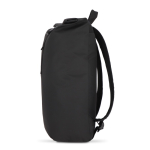 Rolltop rugzak van PU met reflecterende details 20L kleur zwart vierde weergave