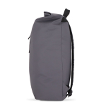 Rolltop rugzak van PU met reflecterende details 20L kleur grijs vierde weergave
