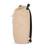 Rolltop rugzak van PU met reflecterende details 20L kleur beige vierde weergave