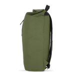 Rolltop rugzak van PU met reflecterende details 20L kleur olijfgroen vierde weergave