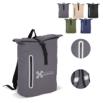 Rolltop rugzak van PU met reflecterende details 20L