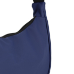 Schoudertas van PU in halve maanvorm met verstelbare riem kleur donkerblauw derde weergave