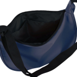 Schoudertas van PU in halve maanvorm met verstelbare riem kleur donkerblauw vierde weergave