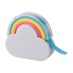 Tape-dispenser in de vorm van een wolk in diverse kleuren kleur wit derde weergave