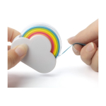 Tape-dispenser in de vorm van een wolk in diverse kleuren kleur wit vijfde weergave