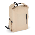 Opvouwbare RPET rugzak met gespsluiting aan de bovenkant 20L kleur beige