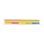 Hardcover set met kleefnotities in meerdere maten en kleuren kleur wit vierde weergave
