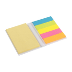 Hardcover set met kleefnotities in meerdere maten en kleuren kleur wit zevende weergave