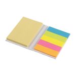 Hardcover set met kleefnotities in meerdere maten en kleuren kleur wit negende weergave