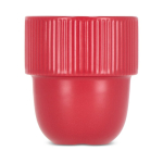 Stapelbare porseleinen mok met klein bovenhandvat 270 ml kleur rood vierde weergave