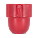 Stapelbare porseleinen mok met klein bovenhandvat 270 ml kleur rood vijfde weergave