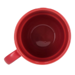 Stapelbare porseleinen mok met klein bovenhandvat 270 ml kleur rood zesde weergave