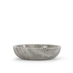 Elegante marmeren schaal ideaal voor hapjes of decoratief gebruik kleur beige vijfde weergave