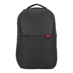 Laptoprugzak van jacquard en PU met trolleyband 15.6 inch kleur zwart tweede weergave