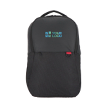 Laptoprugzak van jacquard en PU met trolleyband 15.6 inch met afdrukgebied