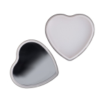 Lippenbalsem in metalen hartvormige houder kleur zilver vierde weergave