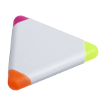 3 plastic fluorescerende markeerstiften bedrukken Triangle kleur wit tweede weergave