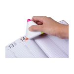 3 plastic fluorescerende markeerstiften bedrukken Triangle kleur wit derde weergave