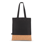 Tas van RPET met kurkdetail aan de onderzijde 10kg kleur zwart tweede weergave