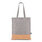 Tas van RPET met kurkdetail aan de onderzijde 10kg kleur grijs derde weergave