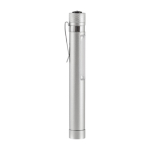 Zaklamp met logo, COB-technologie, magneet en metalen clip kleur zilver zesde weergave