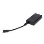 Snellaad-powerbank met twee verschillende poorten 10.000 mAh kleur zwart vierde weergave
