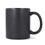 Keramische mok met matte afwerking en glanzend interieur 350 ml kleur zwart tweede weergave