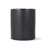 Keramische mok met matte afwerking en glanzend interieur 350 ml kleur zwart derde weergave