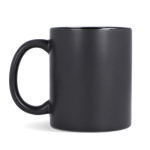 Keramische mok met matte afwerking en glanzend interieur 350 ml kleur zwart vierde weergave