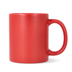 Keramische mok met matte afwerking en glanzend interieur 350 ml kleur rood tweede weergave