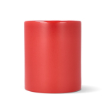 Keramische mok met matte afwerking en glanzend interieur 350 ml kleur rood derde weergave