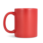 Keramische mok met matte afwerking en glanzend interieur 350 ml kleur rood vierde weergave