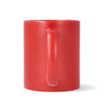Keramische mok met matte afwerking en glanzend interieur 350 ml kleur rood vijfde weergave