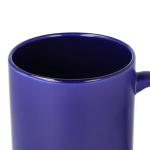 Keramische mok met matte afwerking en glanzend interieur 350 ml kleur donkerblauw zesde weergave