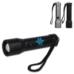 Waterbestendige oplaadbare LED-zaklamp van gerecycled aluminium