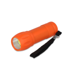 Zaklampen van gerecycled plastic in diverse kleuren met COB-licht kleur oranje