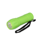 Zaklampen van gerecycled plastic in diverse kleuren met COB-licht kleur limoen groen