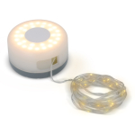 LED-lichtstrip van 8 meter met oplaadbare batterij kleur grijs