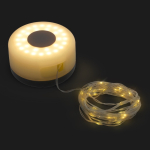 LED-lichtstrip van 8 meter met oplaadbare batterij kleur grijs tweede weergave