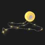 LED-lichtstrip van 8 meter met oplaadbare batterij kleur grijs achtste weergave
