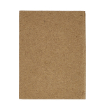 Kleefnotities in 2 maten in een kraft papieren boekje kleur naturel tweede weergave