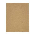 Kleefnotities in verschillende maten in een kraft papieren boekje kleur naturel tweede weergave