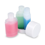 Set van 3 flesjes van 40 ml voor toiletartikelen ideaal voor op reis kleur wit tweede weergave