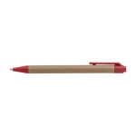 Notitieboek met diverse plaknotities, liniaal en balpen, A6 kleur rood vierde weergave