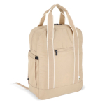 Rugzak van RPET voor laptop met tasfunctie 15.6 inch kleur beige tweede weergave