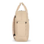 Rugzak van RPET voor laptop met tasfunctie 15.6 inch kleur beige derde weergave
