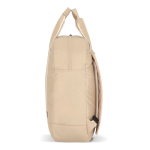 Rugzak van RPET voor laptop met tasfunctie 15.6 inch kleur beige vierde weergave