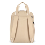 Rugzak van RPET voor laptop met tasfunctie 15.6 inch kleur beige vijfde weergave