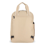 Rugzak van RPET voor laptop met tasfunctie 15.6 inch kleur beige zesde weergave